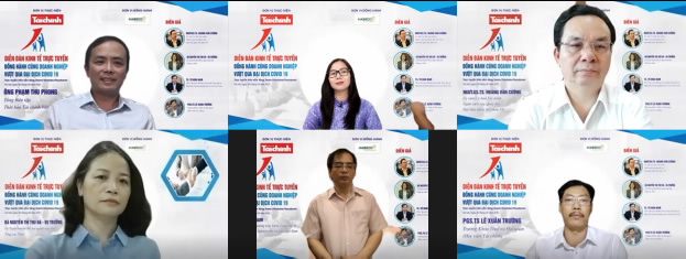 Diễn đàn trực tuyến Đồng hành cùng doanh nghiệp vượt qua đại dịch Covid 19